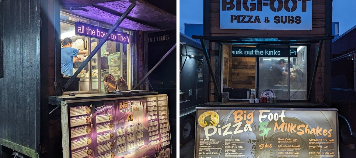 Bigfoot Pizza and Milkshakes Menu