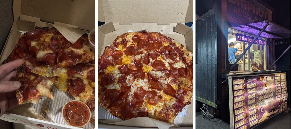 Bigfoot Pizza and Milkshakes Menu